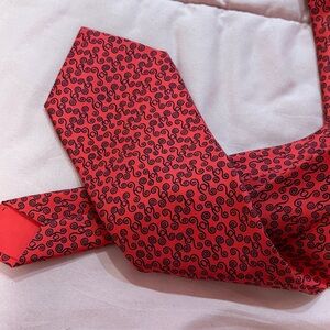 Hermes Red  Tie